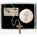 Celtic Rosary & Keepsake Box Gift Set
